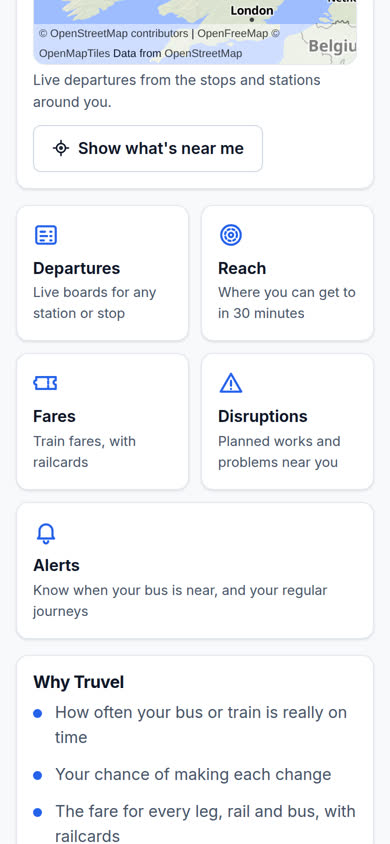 Disruptions, from the home page