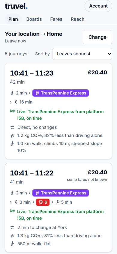 One tap: get me home
