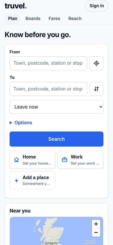 The home page
